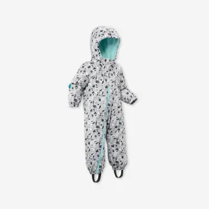 Combinaison ski bébé chaude - 500 warm - motifs gris