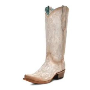 Corral Cracked Luminescent Embroidered Ladies' Boot