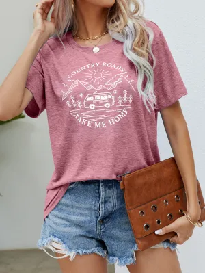 COUNTRY ROADS TAKE ME HOME Graphic Tee (5 Colors)