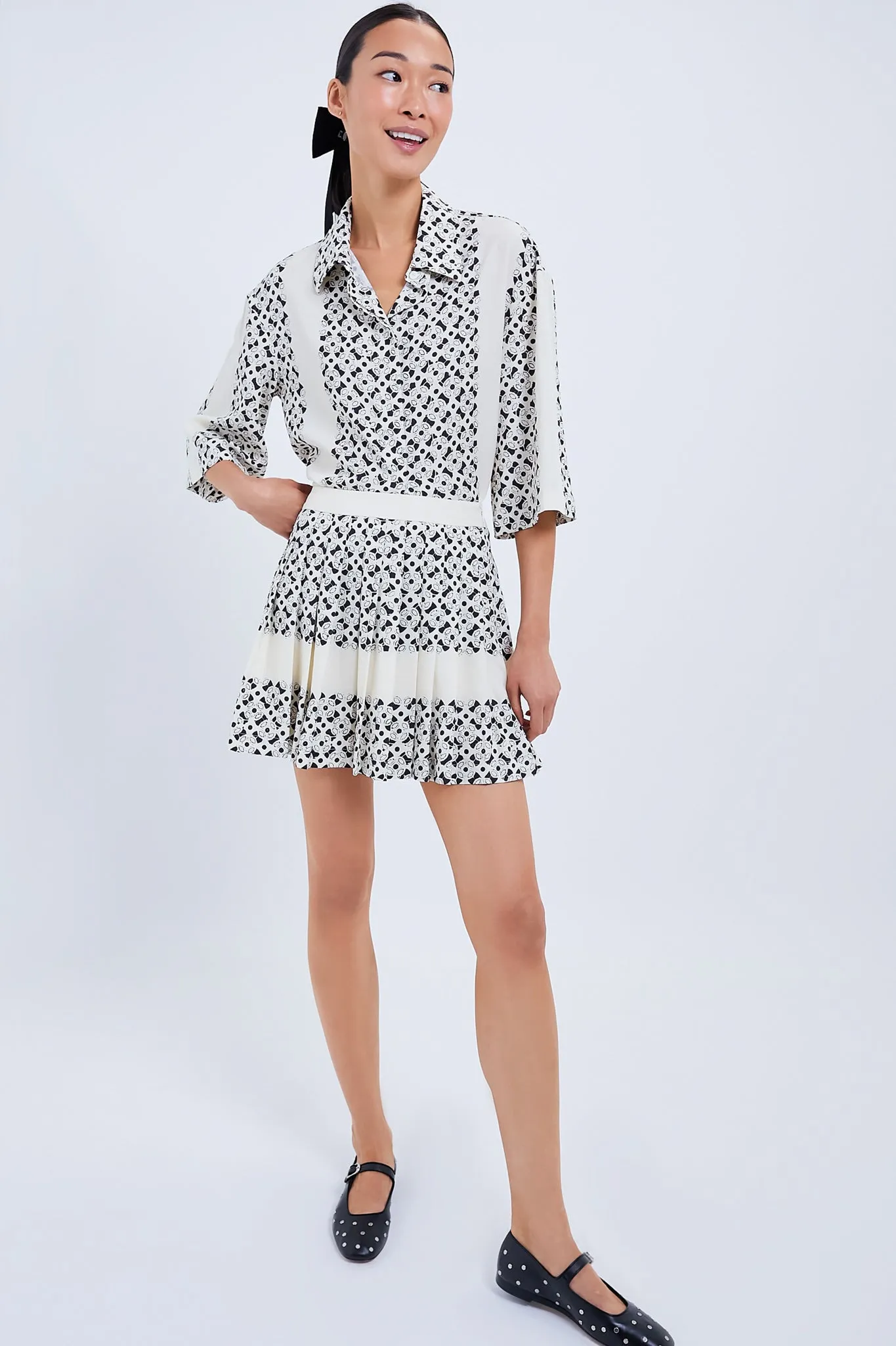 Cream Geo Erica Skort