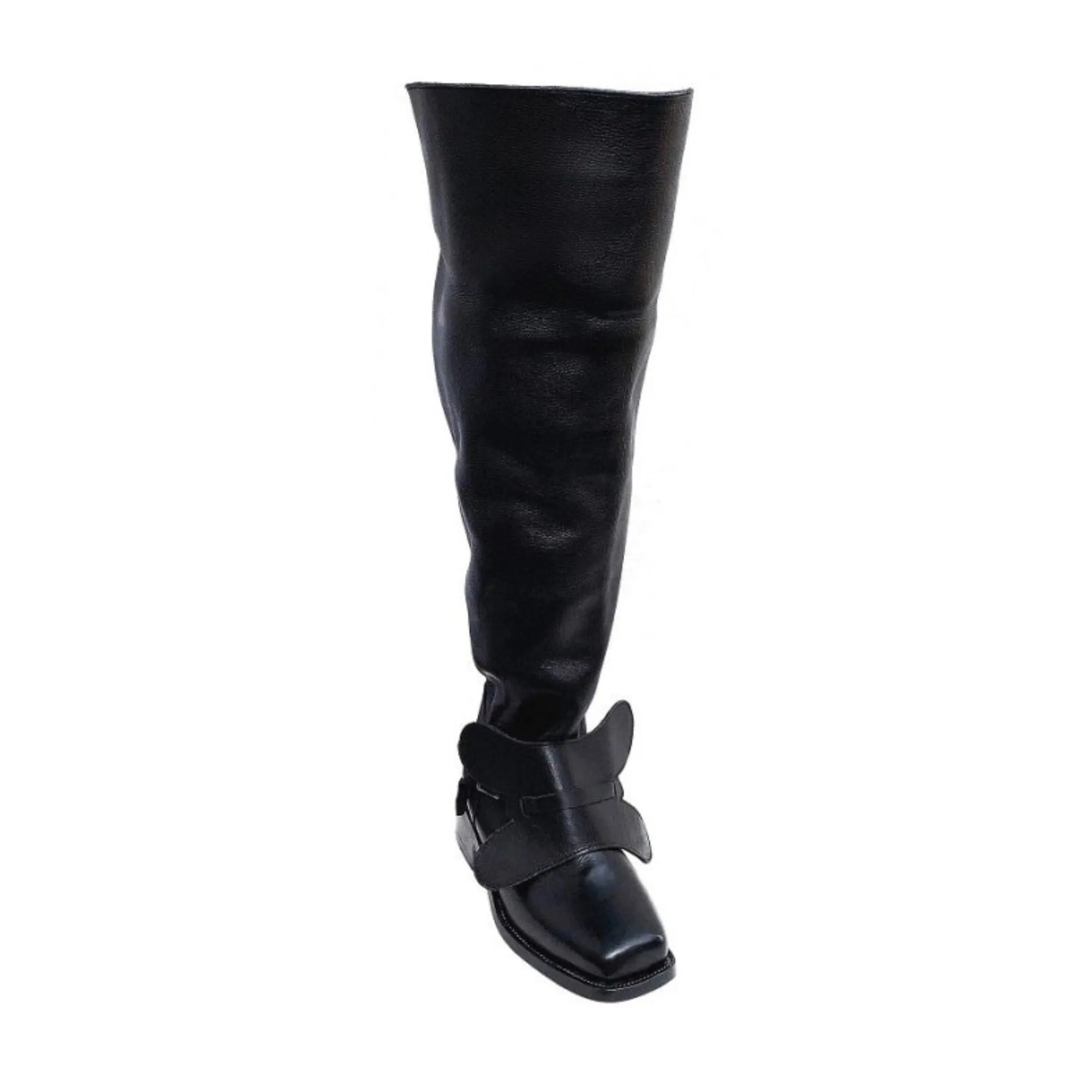 Customize 18th Century Marlborough Bucket Top Knee High Boots