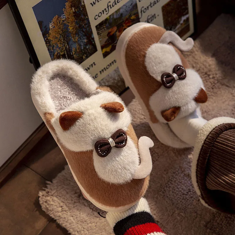 Cute Cat Slippers Fluffy Furry Women Home Platform Slippers