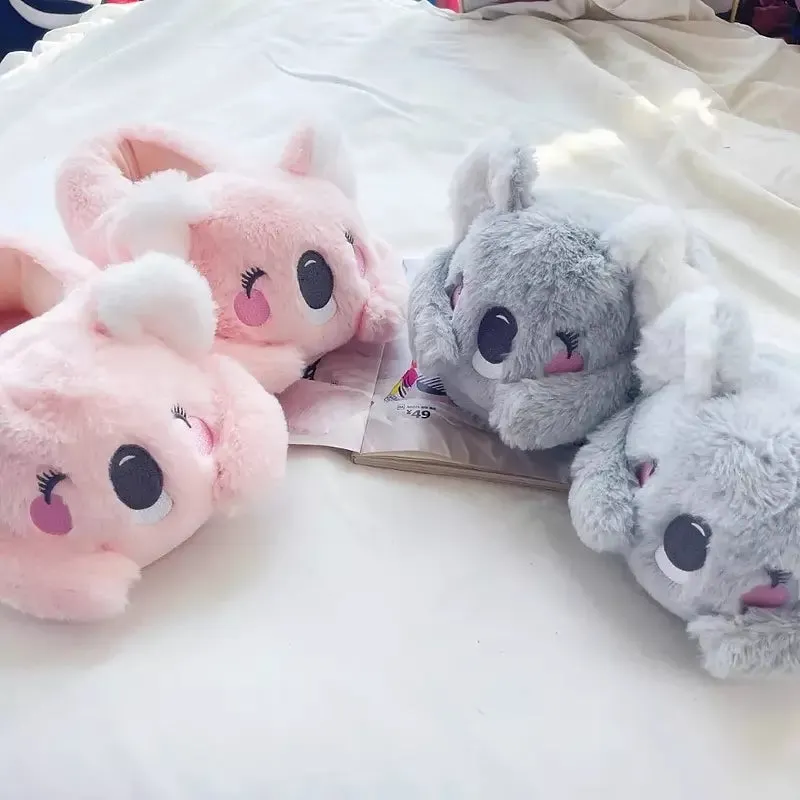 Cute Koala Slippers Indoor Warm Cotton Shoes