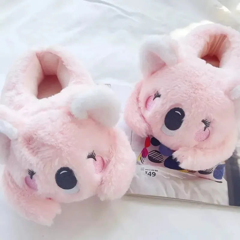 Cute Koala Slippers Indoor Warm Cotton Shoes