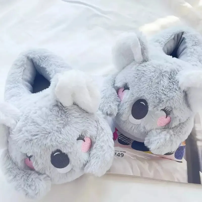 Cute Koala Slippers Indoor Warm Cotton Shoes