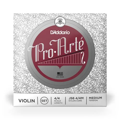 D'Addario J56 Pro-Arte 4/4 Violin Strings - Medium Tension