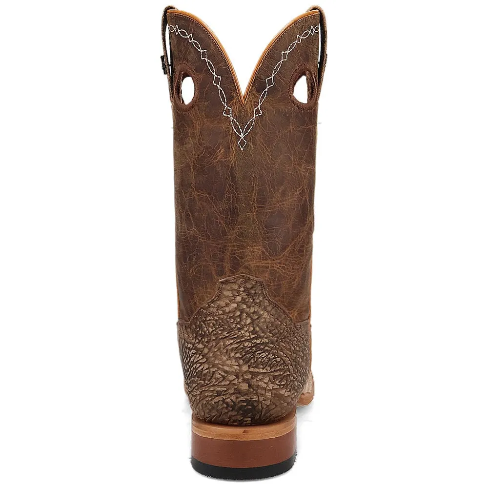 Dan Post Men's Murray Brown Bison Broad Square Toe Leather Boots