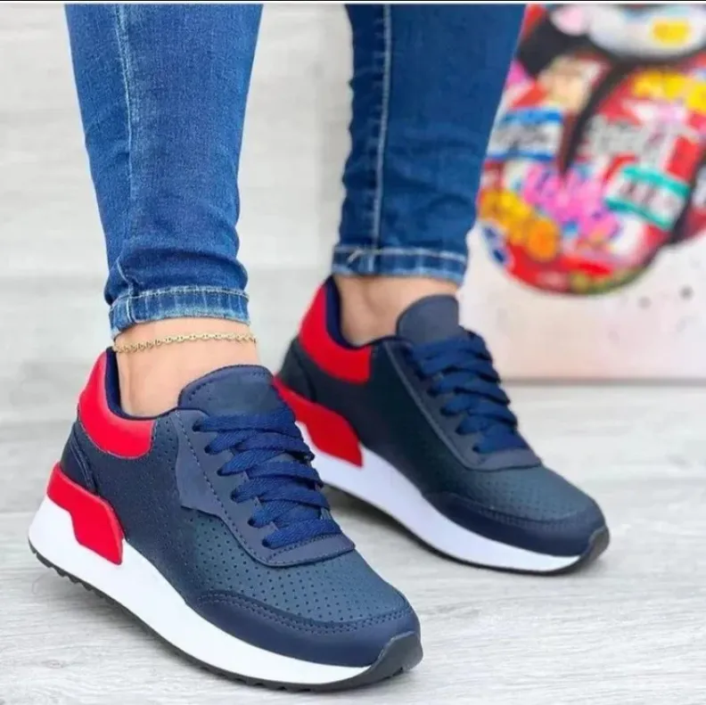 Darja | three-tone women's sneakers with modern design - sneakers