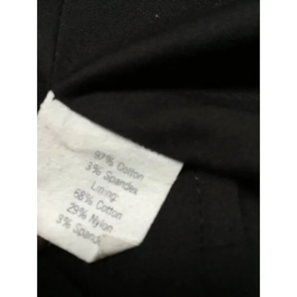 Debra C Beverly Hills Women's Size 6 Black Jacquard A-Line Skirt Stretch Lined