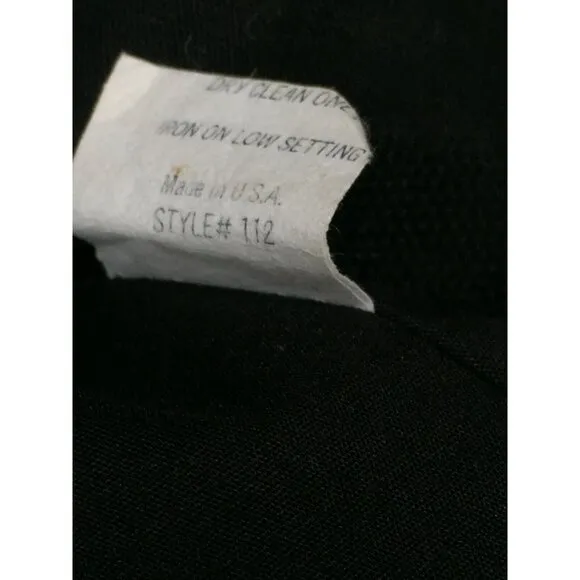 Debra C Beverly Hills Women's Size 6 Black Jacquard A-Line Skirt Stretch Lined