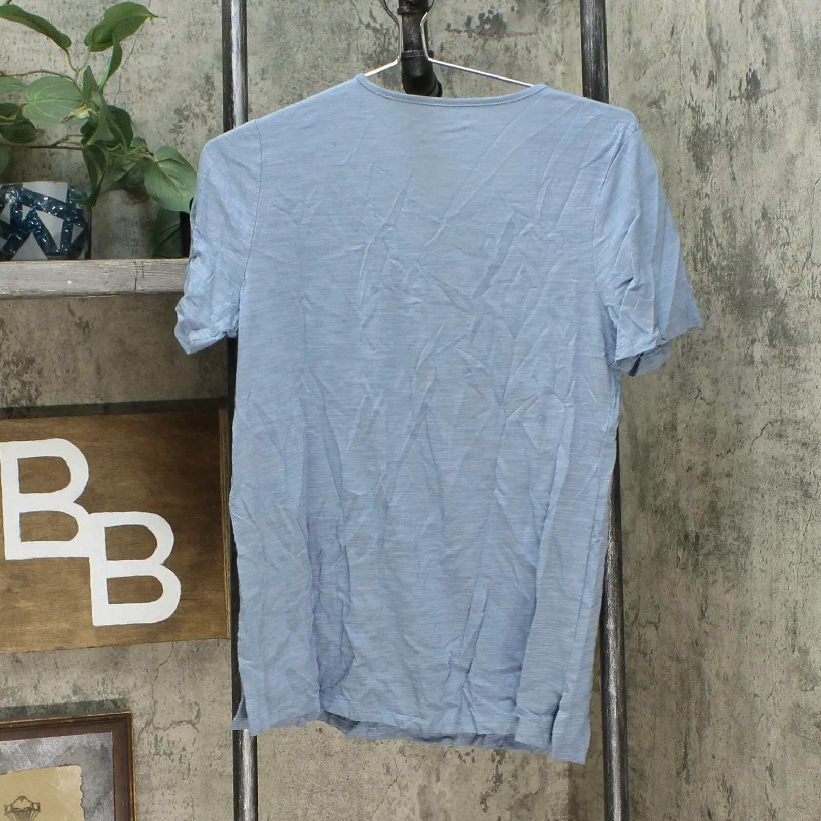 DG2 by Diane Gilman Women's Short Sleeve Mesh Insert V-Neck T-Shirt
