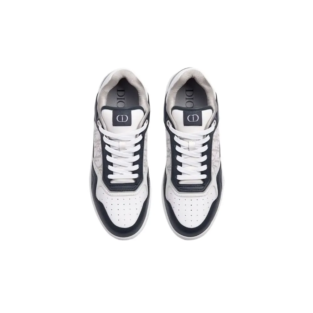 Dior B27 Smooth Calfskin With Dior Oblique Jacquard Deep Blue