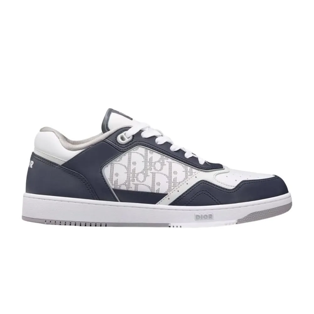 Dior B27 Smooth Calfskin With Dior Oblique Jacquard Deep Blue