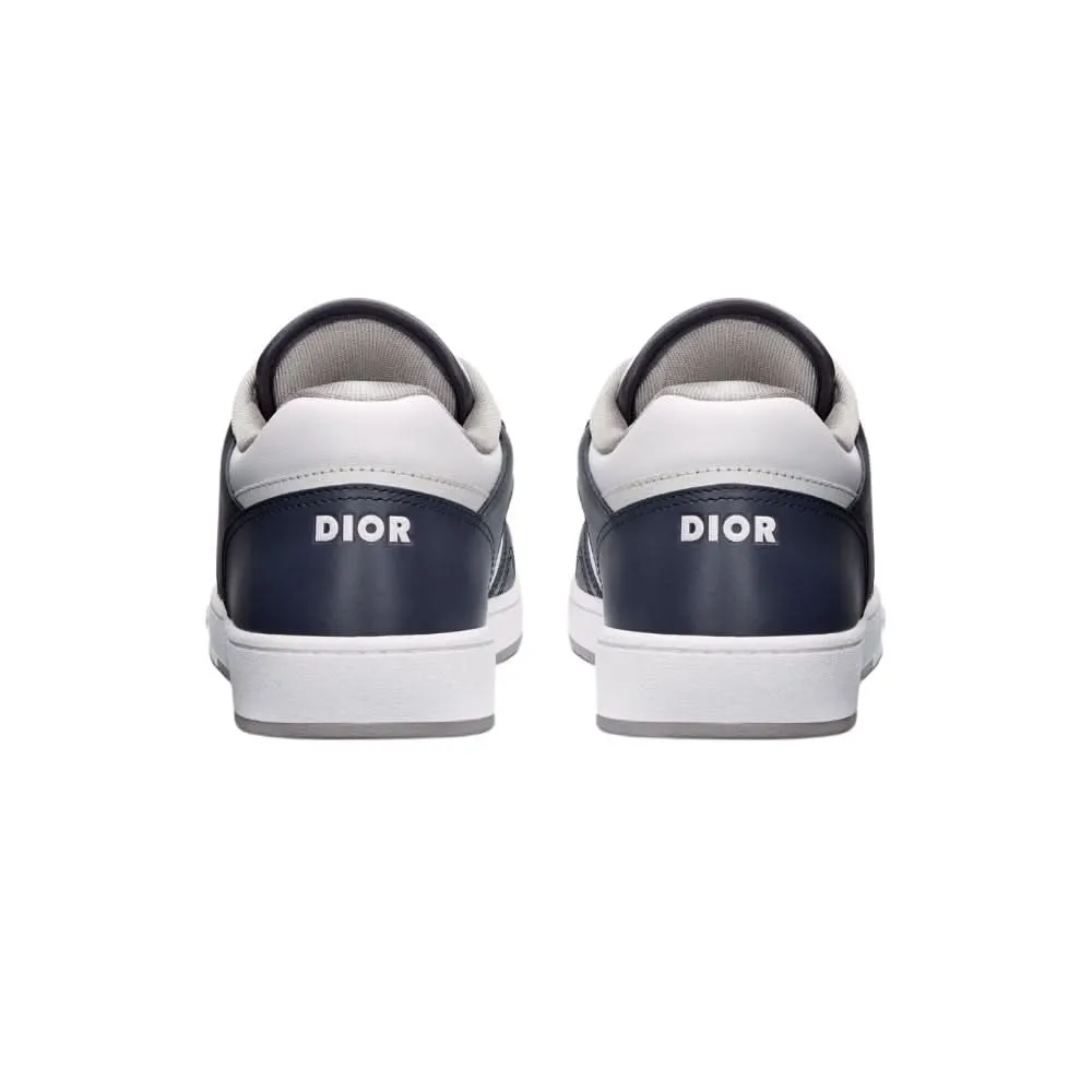 Dior B27 Smooth Calfskin With Dior Oblique Jacquard Deep Blue