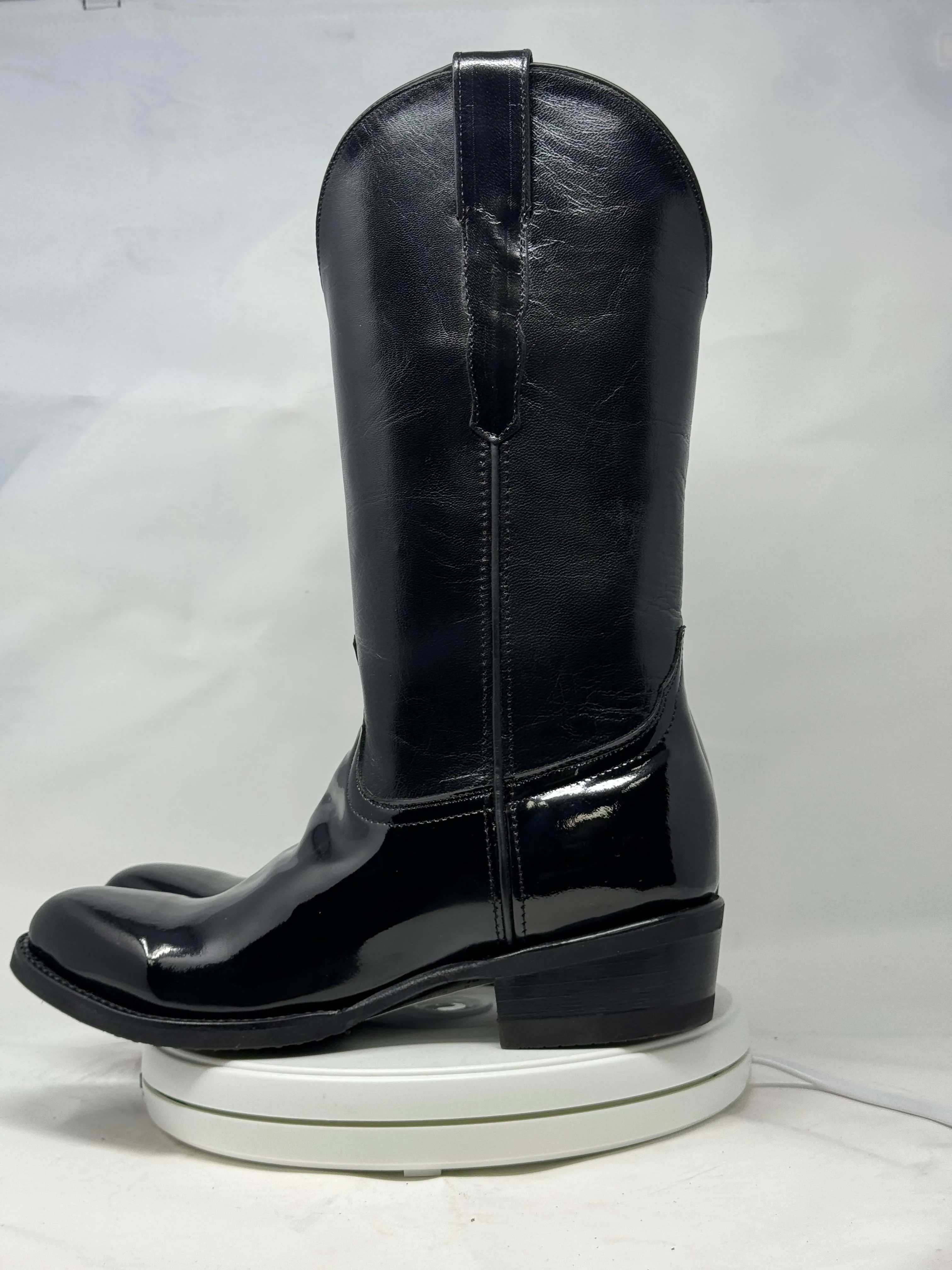 DJ1011W | Don Juan Boots Women's Patent Leather Trooper Boots