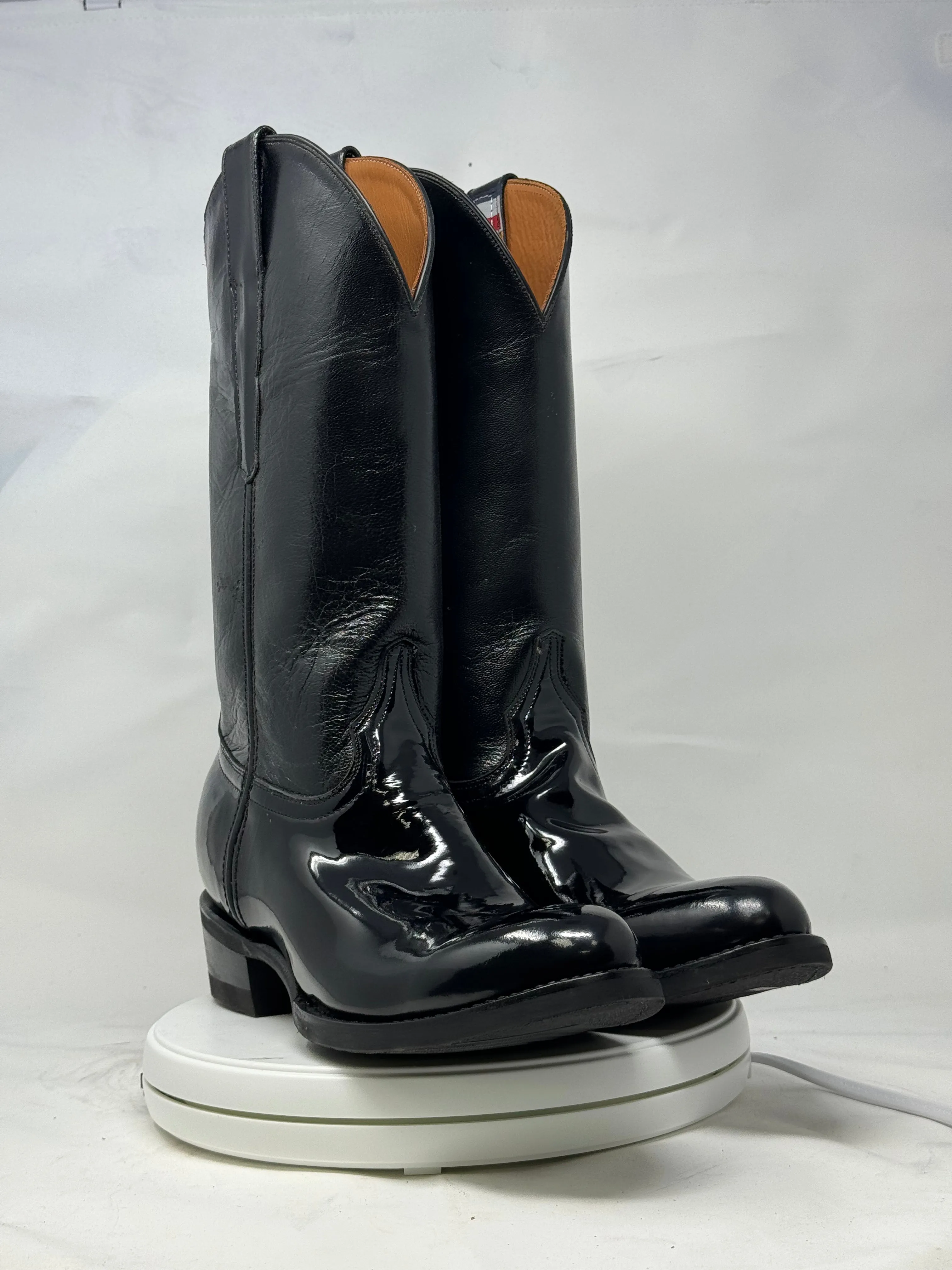 DJ1011W | Don Juan Boots Women's Patent Leather Trooper Boots