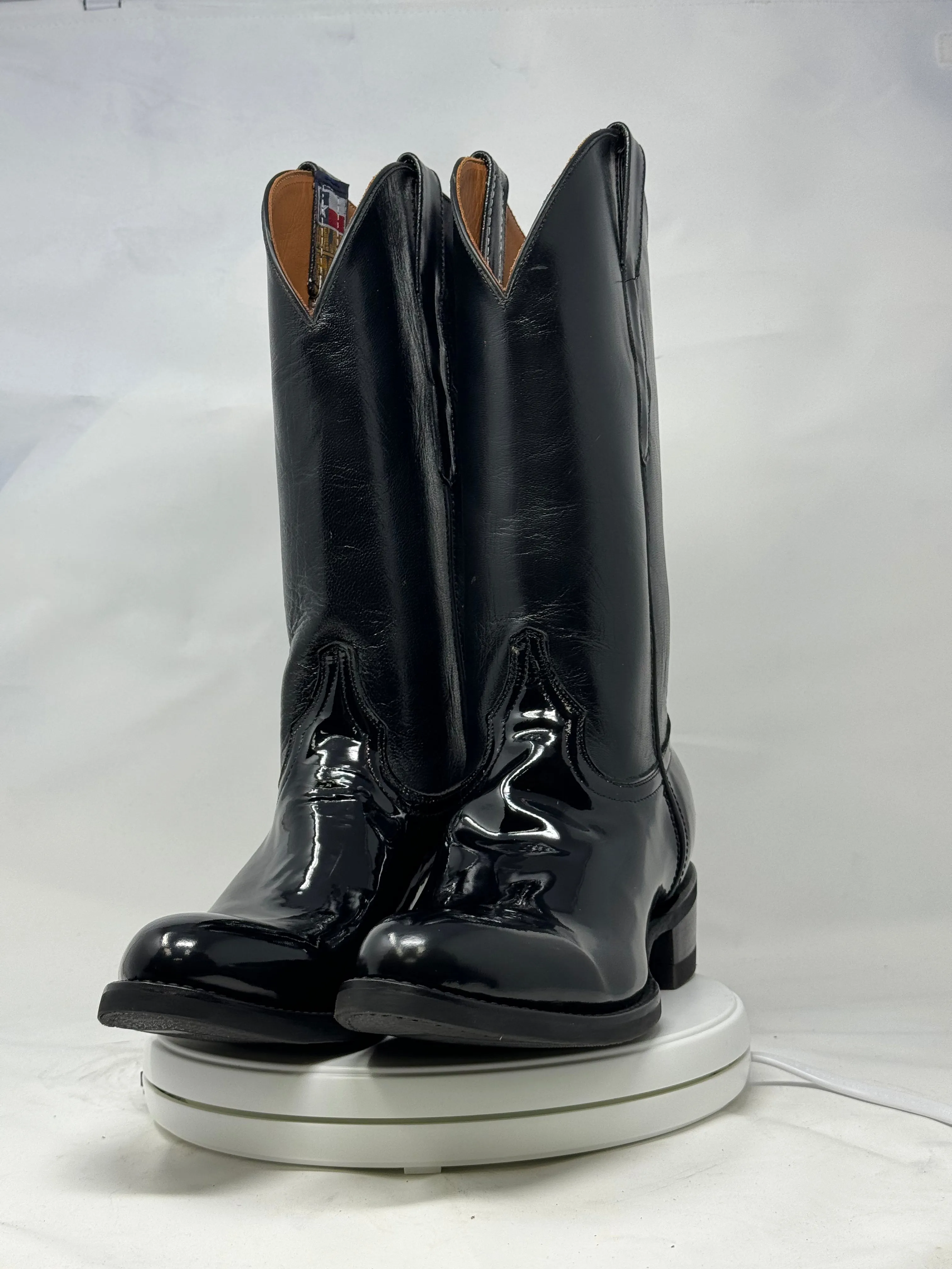 DJ1011W | Don Juan Boots Women's Patent Leather Trooper Boots