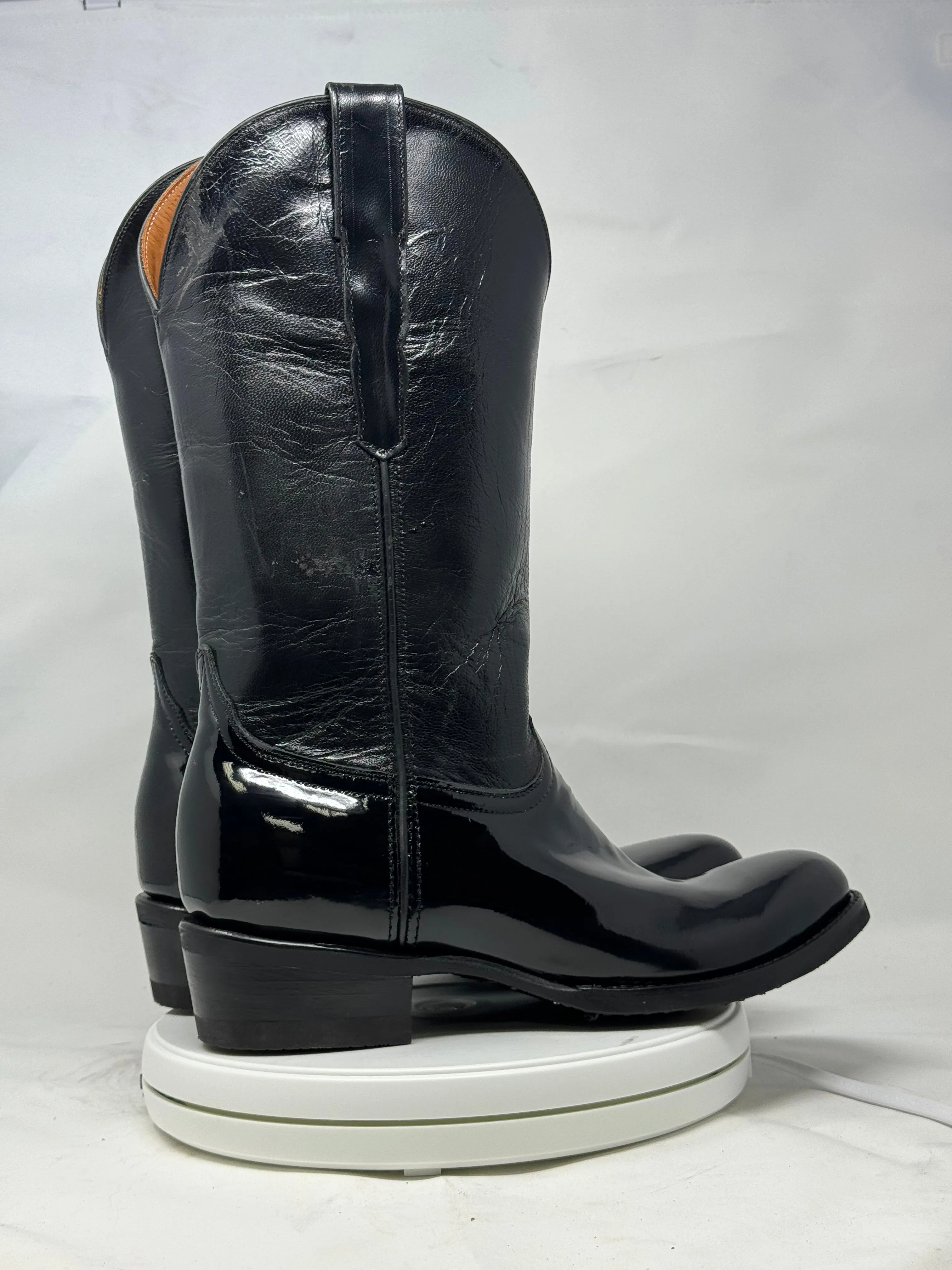 DJ1011W | Don Juan Boots Women's Patent Leather Trooper Boots