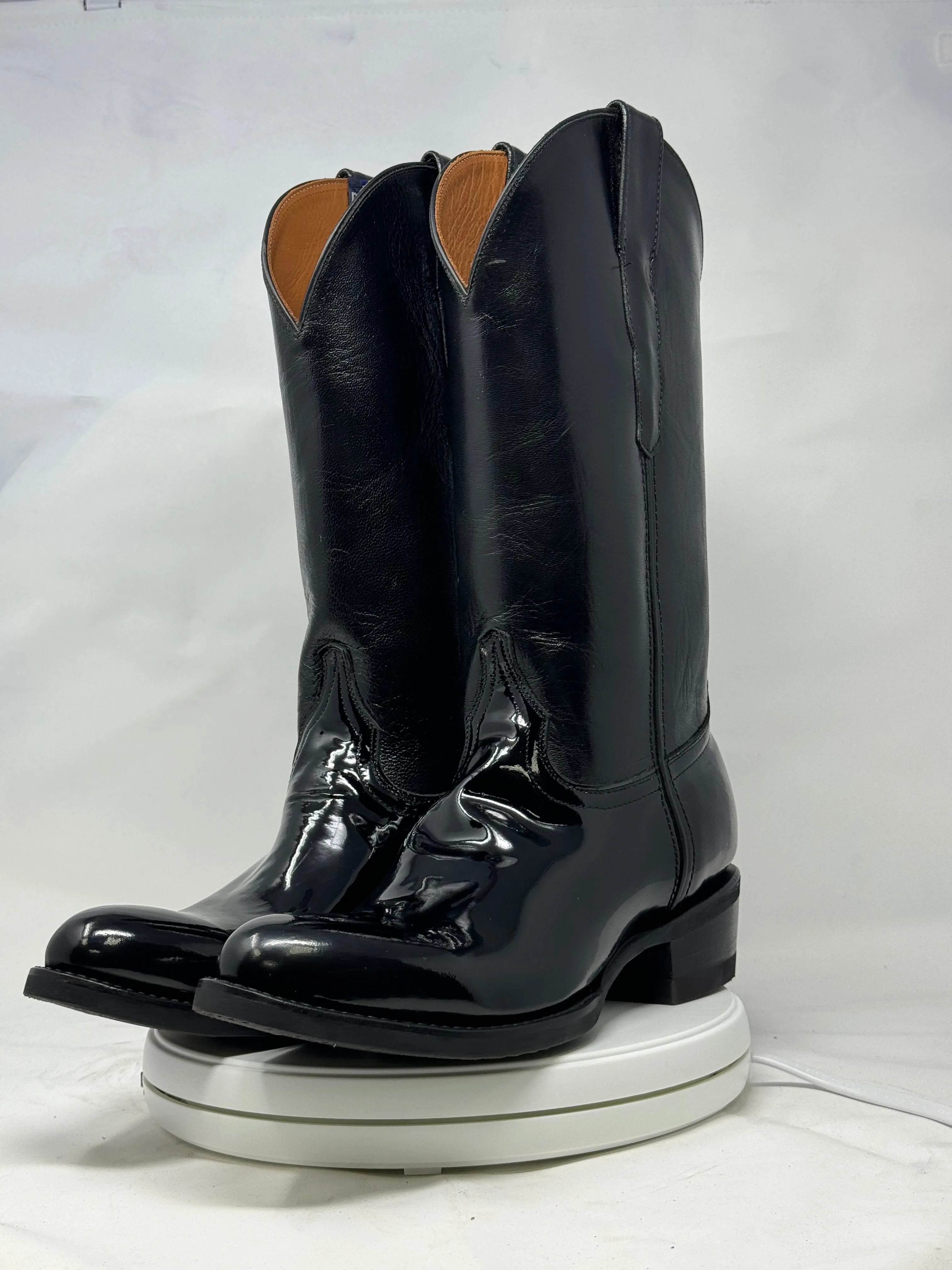 DJ1011W | Don Juan Boots Women's Patent Leather Trooper Boots