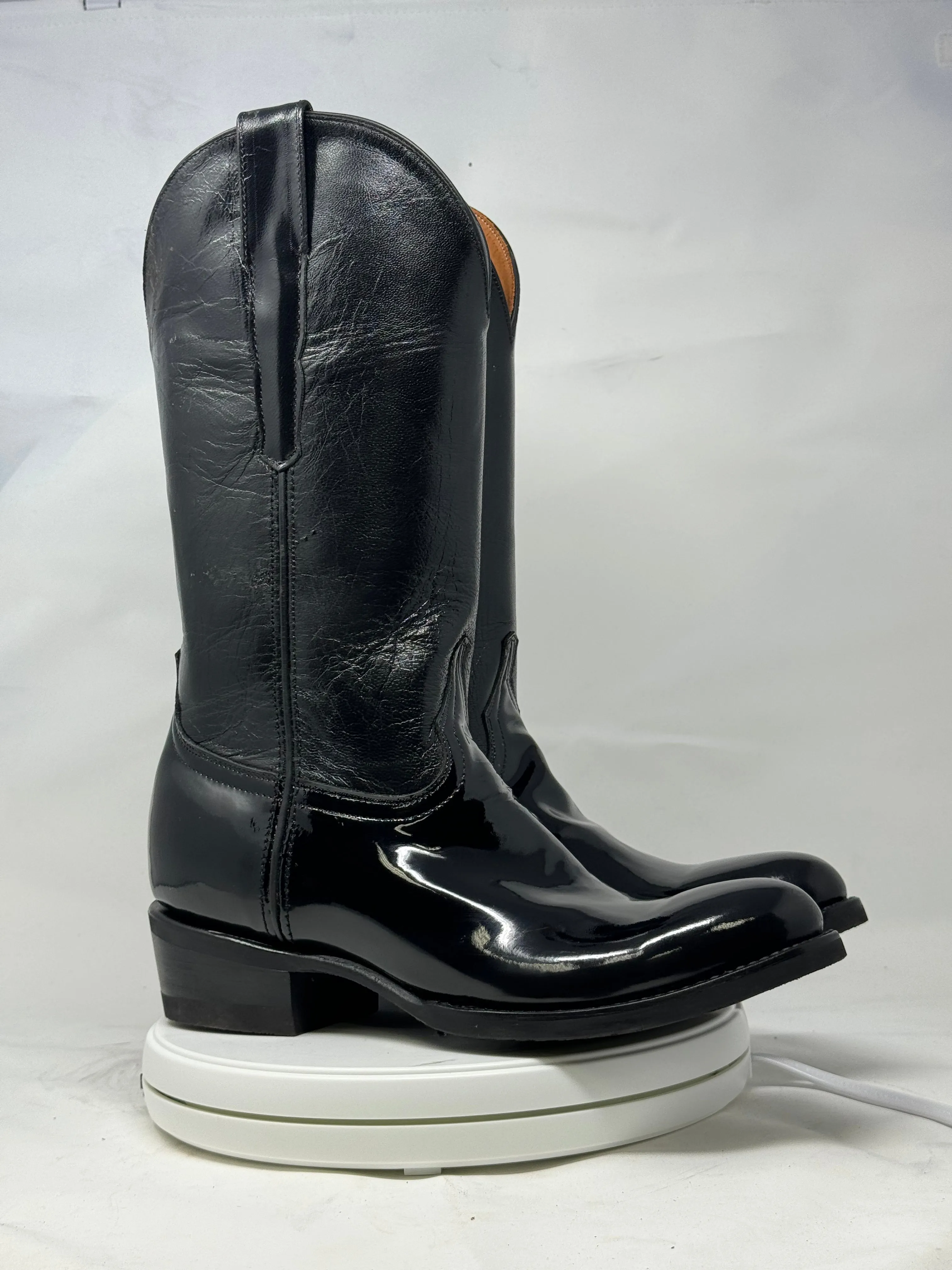 DJ1011W | Don Juan Boots Women's Patent Leather Trooper Boots