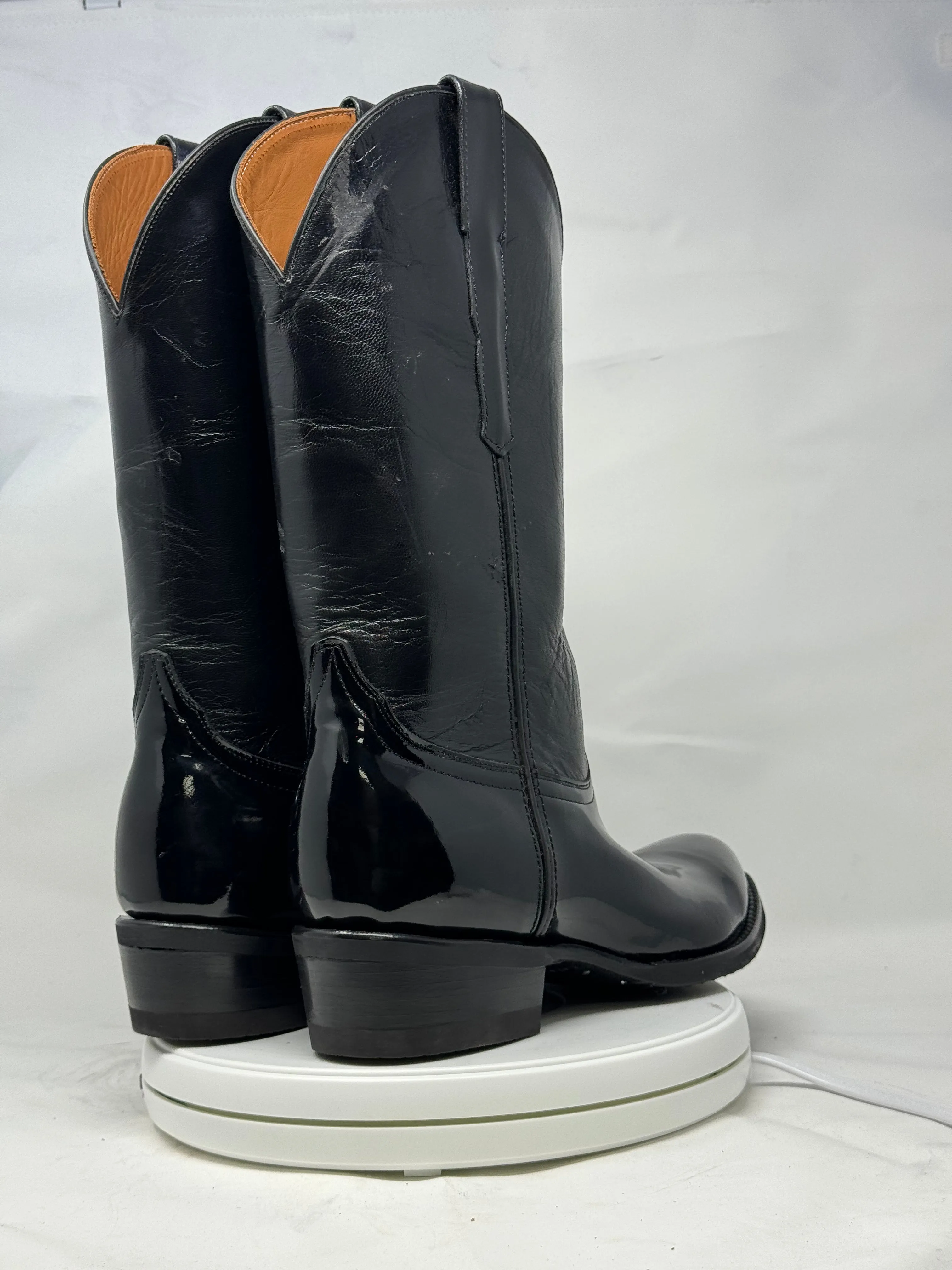 DJ1011W | Don Juan Boots Women's Patent Leather Trooper Boots