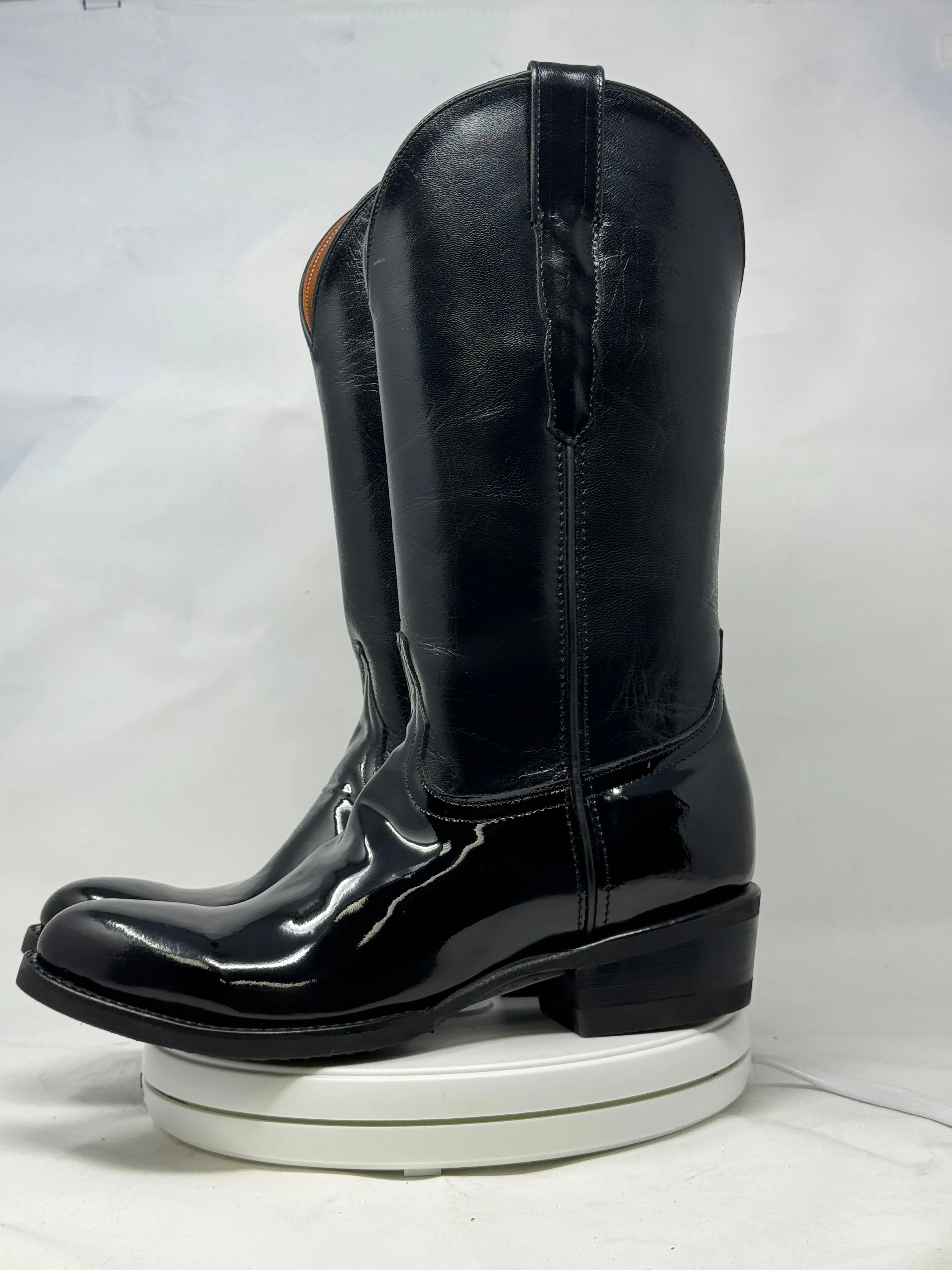 DJ1011W | Don Juan Boots Women's Patent Leather Trooper Boots