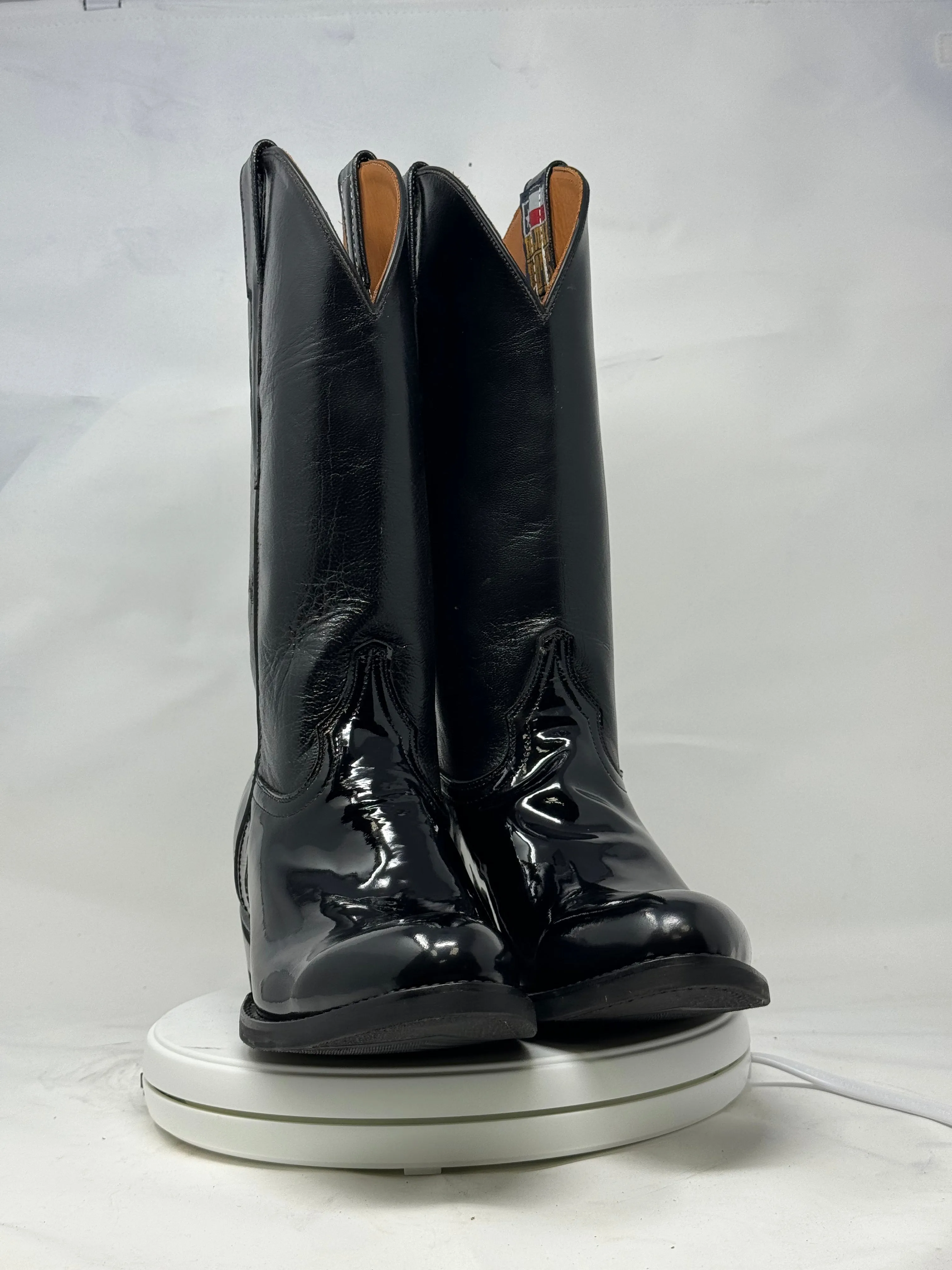 DJ1011W | Don Juan Boots Women's Patent Leather Trooper Boots
