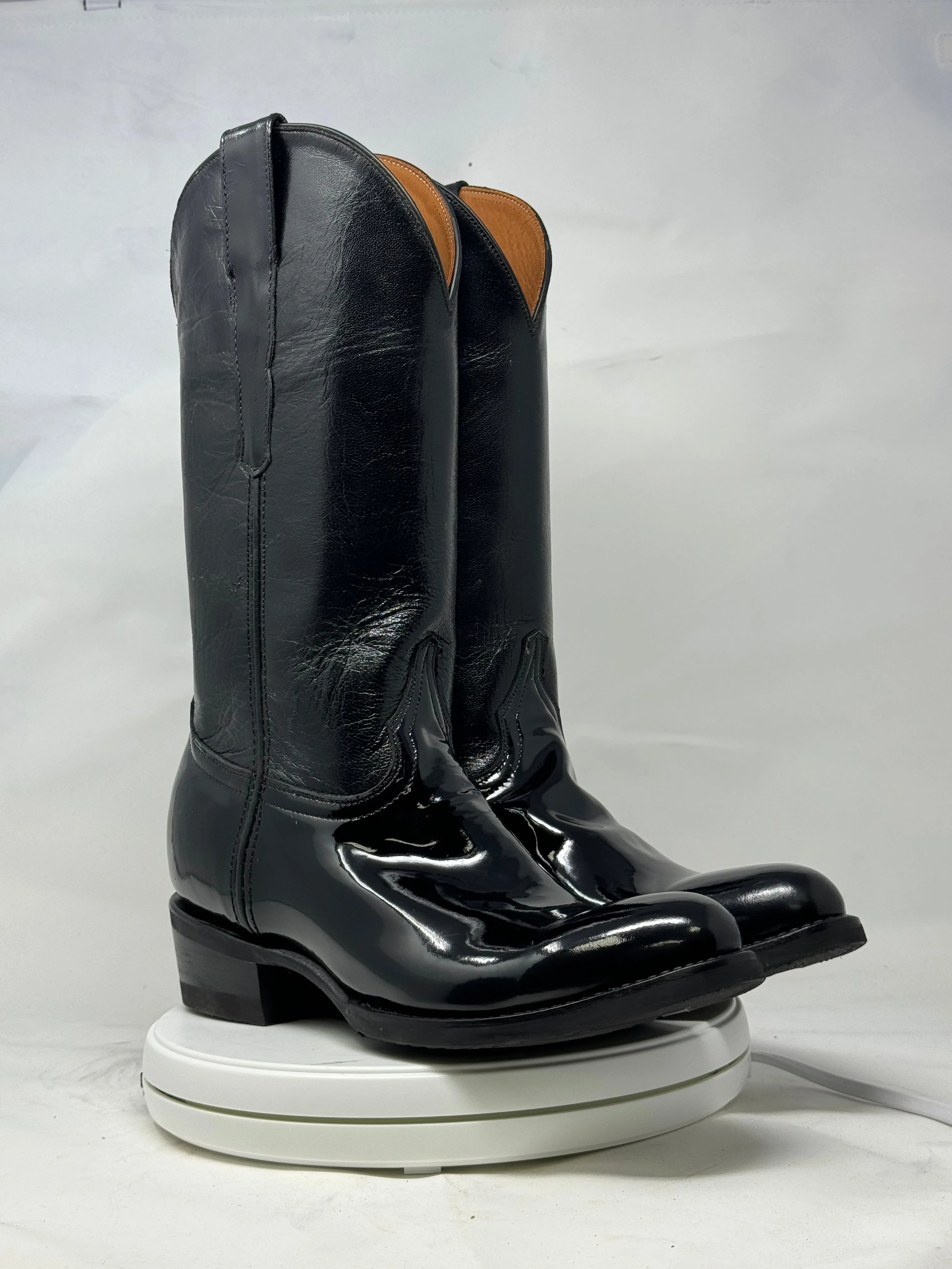DJ1011W | Don Juan Boots Women's Patent Leather Trooper Boots