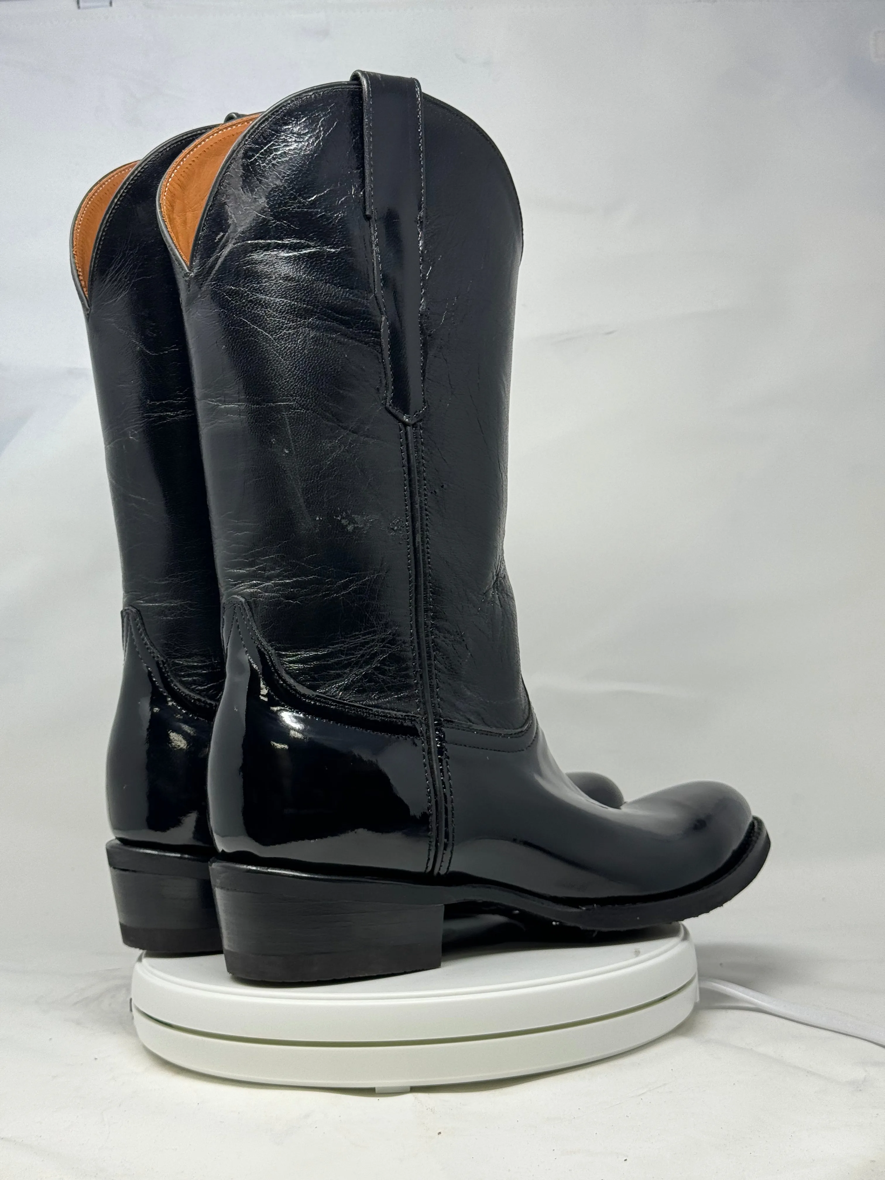 DJ1011W | Don Juan Boots Women's Patent Leather Trooper Boots