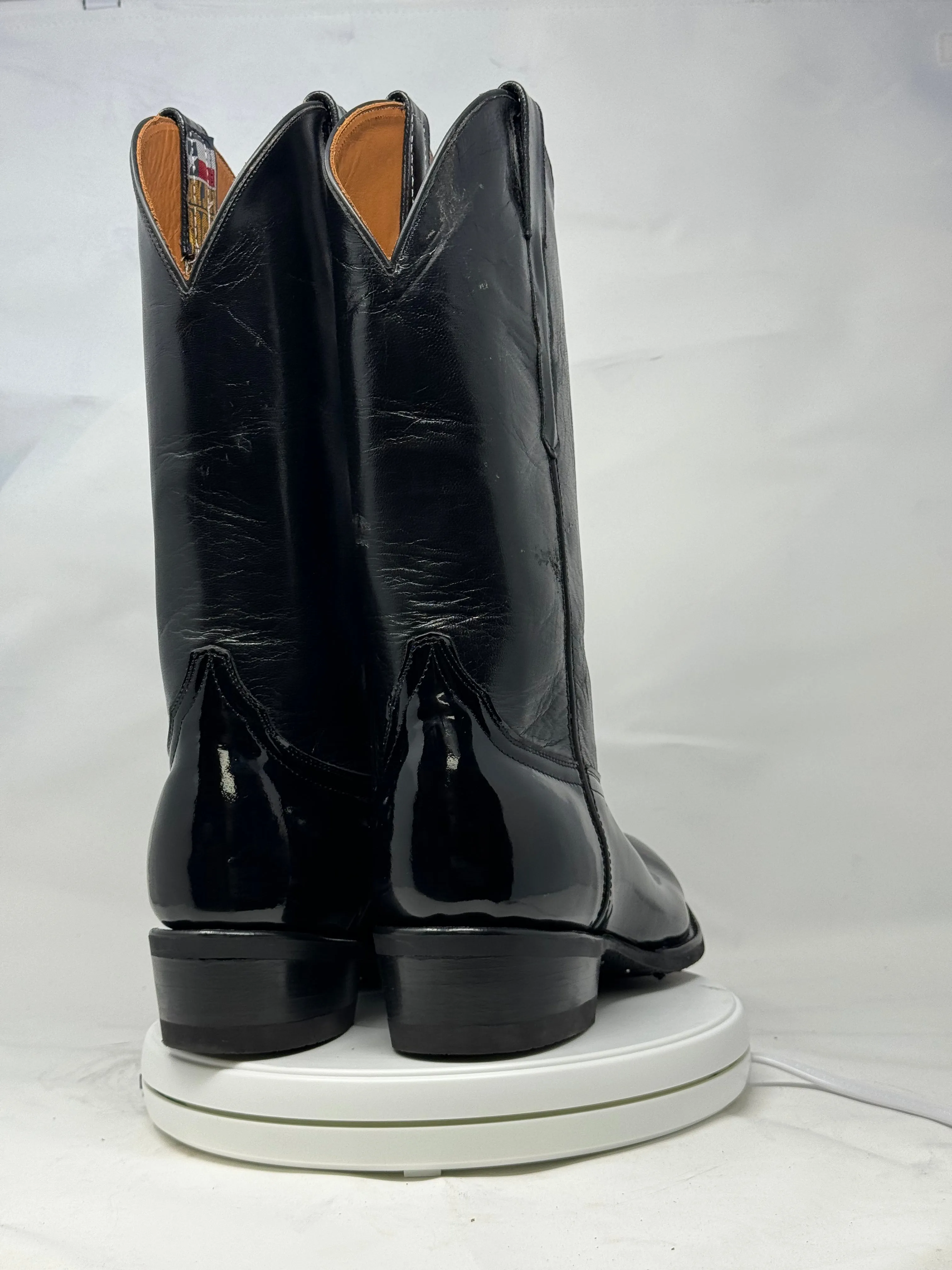 DJ1011W | Don Juan Boots Women's Patent Leather Trooper Boots
