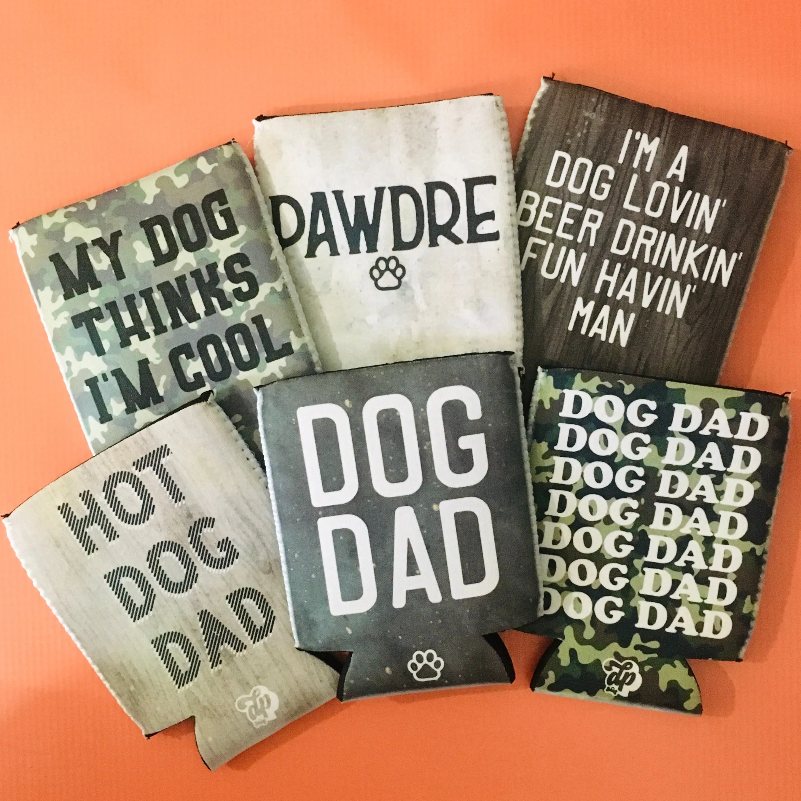 Dog Dad (Cement Grey) Can Cooler