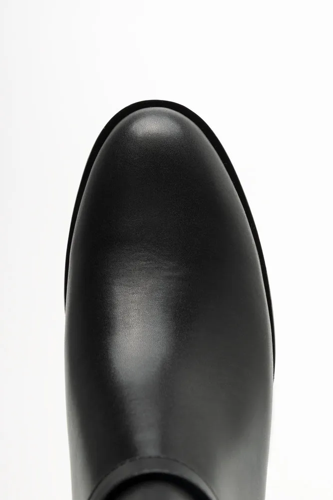 Double Buckle Boots Black