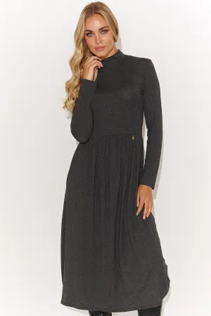 Elegant Turtleneck Fitted Dress
