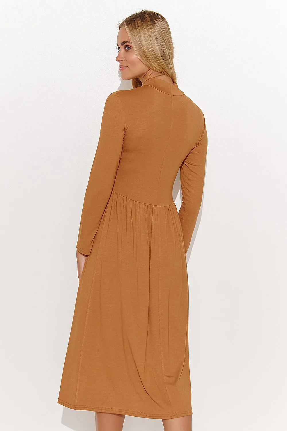 Elegant Turtleneck Fitted Dress