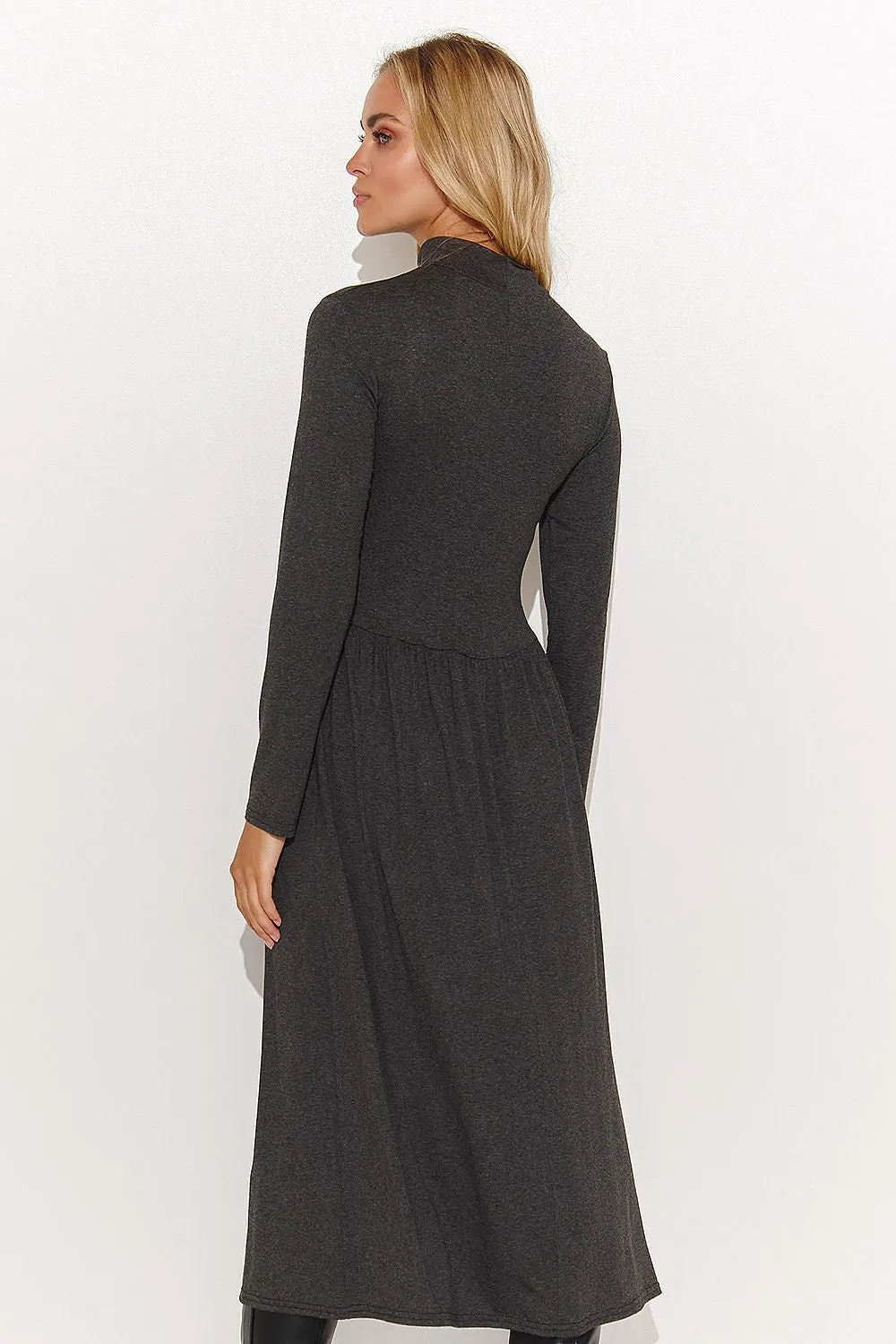 Elegant Turtleneck Fitted Dress