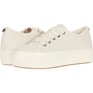Elore Light Tan Lace Up Platform Shoes