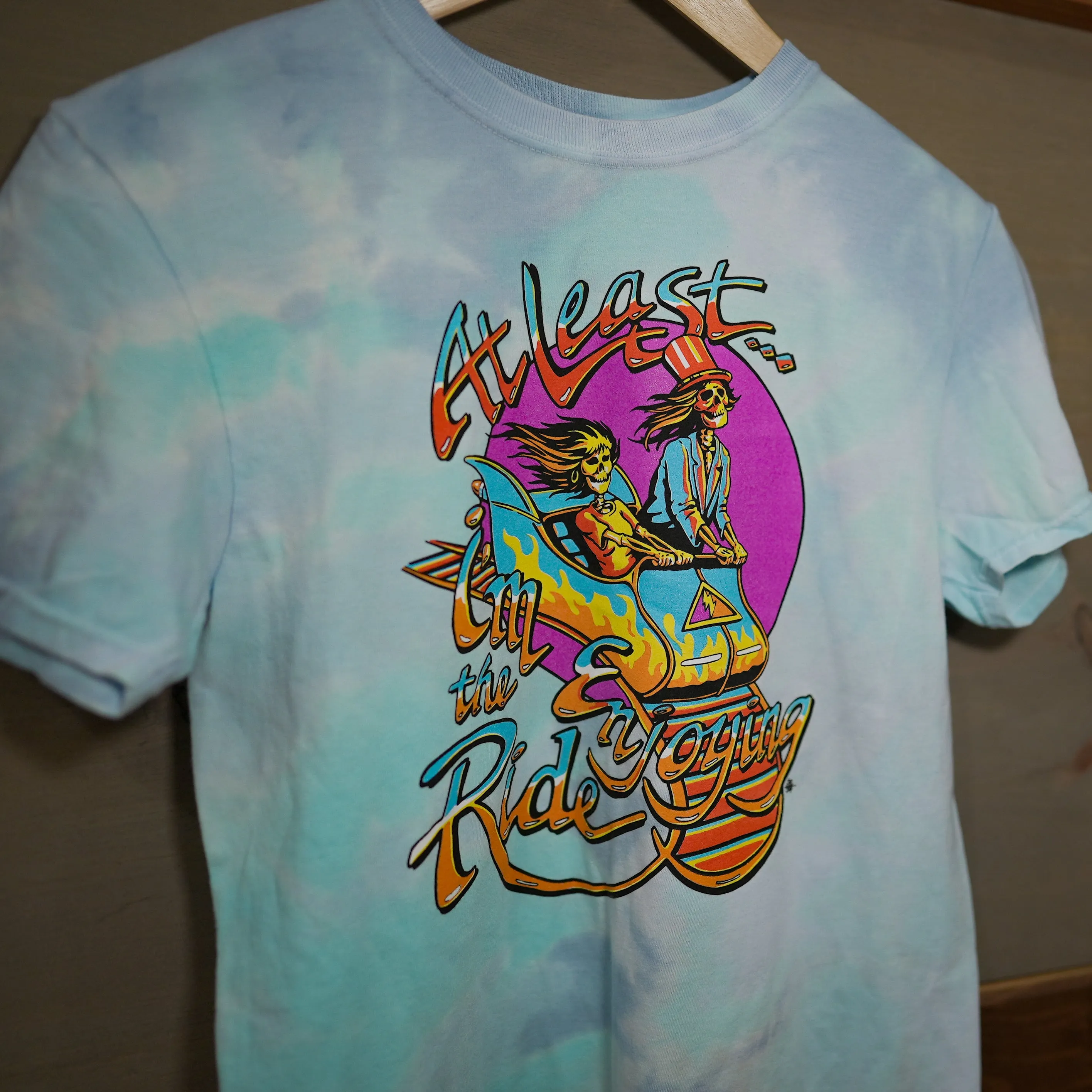 Enjoying the Ride Throwback Tie-Dye T-Shirt