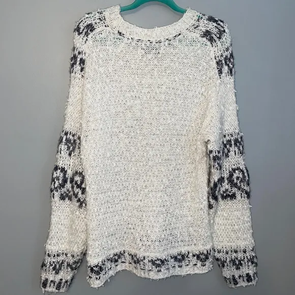 EUC Anthropologie Pilcro Petra Feathered Oversized Sweater Size XS