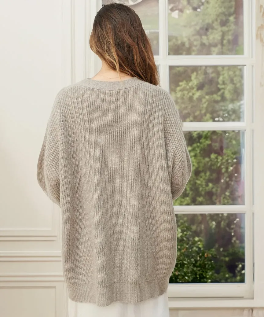 Fall-Winter Stylish Button Oversized Cocoon Cardigan