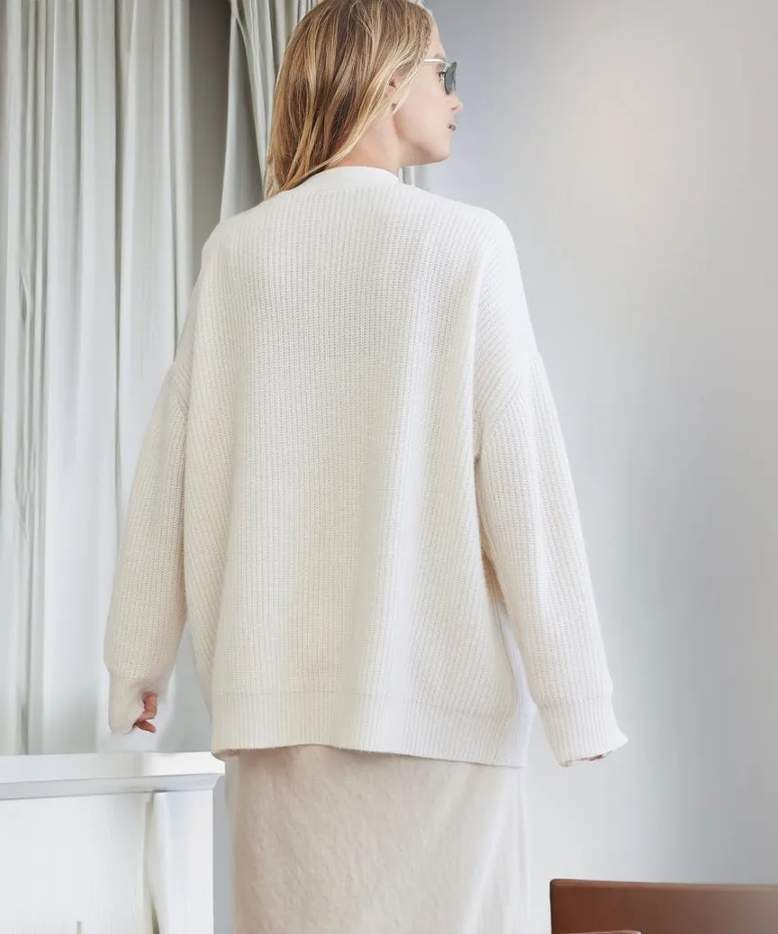 Fall-Winter Stylish Button Oversized Cocoon Cardigan