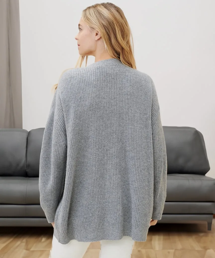 Fall-Winter Stylish Button Oversized Cocoon Cardigan