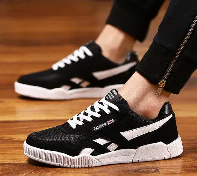 fashion Brand Men Shoes Casual Lace Up Canvas Shoes Men Flats Shoes For Male Trainers Black size38-47