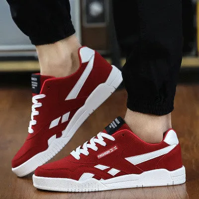 fashion Brand Men Shoes Casual Lace Up Canvas Shoes Men Flats Shoes For Male Trainers Black size38-47