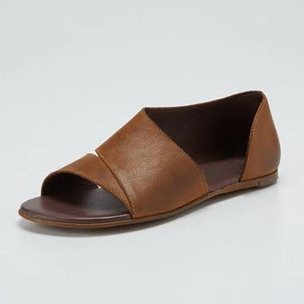 Fashion Casual Fish Toe Flat Sandals