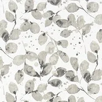 Faux Roman Shade Valance in Botanical Prints of Blue, Green or Grey and White, 100% Cotton Canvas, Fully Lined, Custom Made