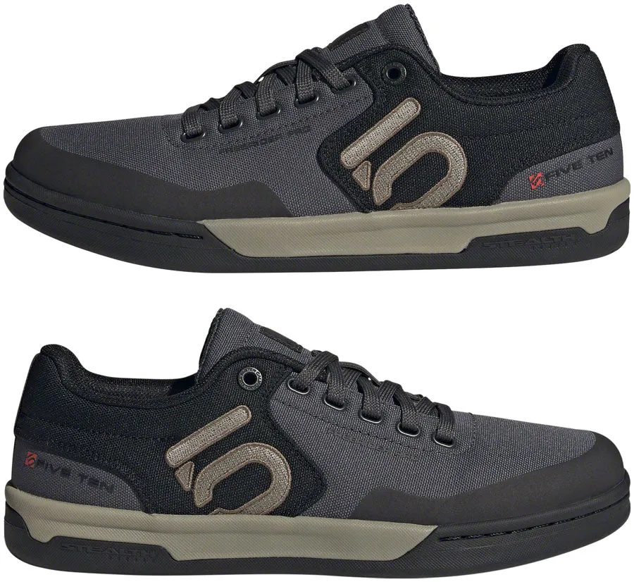 Five Ten Freerider Pro Canvas Flat Shoes - Mens Gray Six/Silver Pebble/Core BLK 9