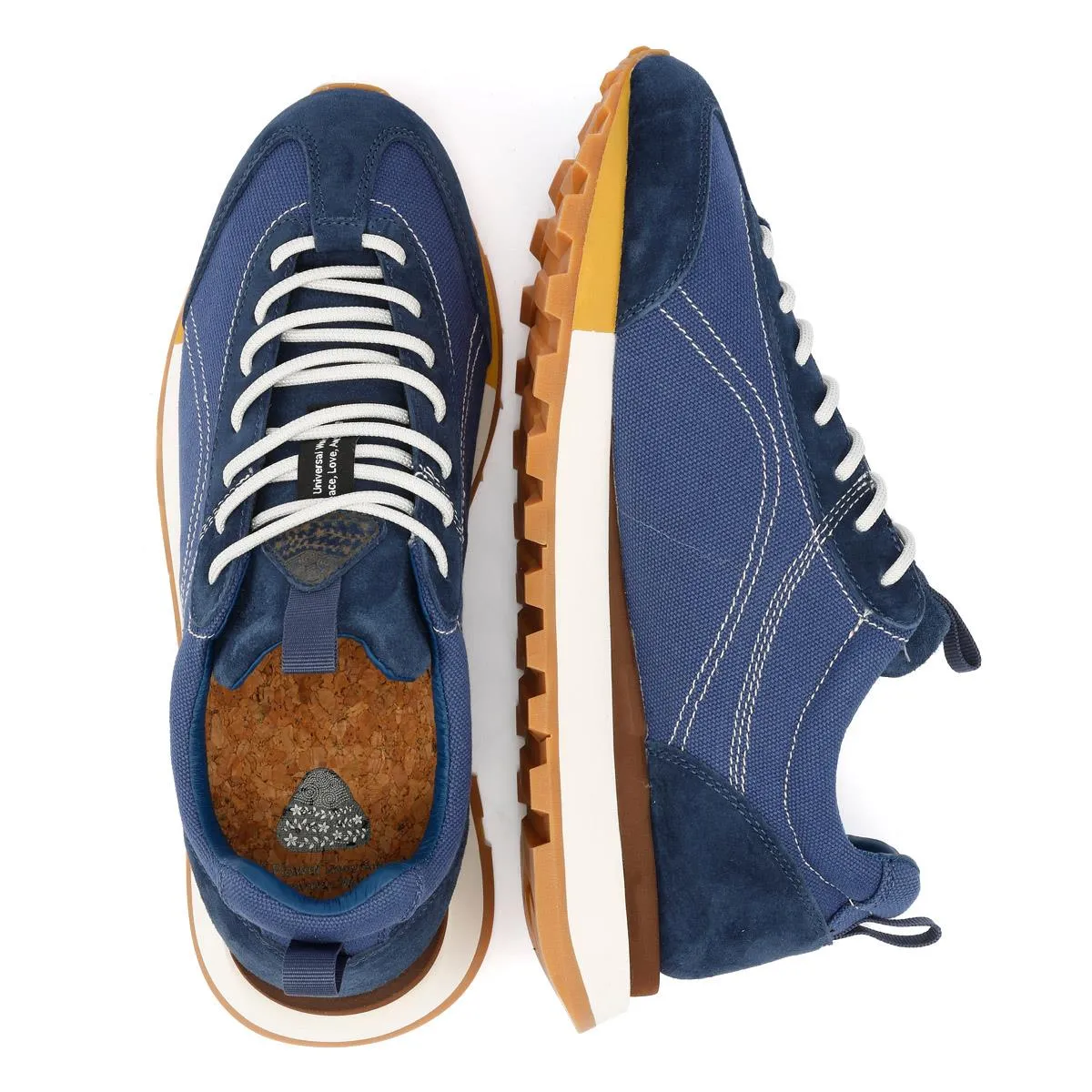 Flower Mountain New Asuka Universal Works Blue Trainers