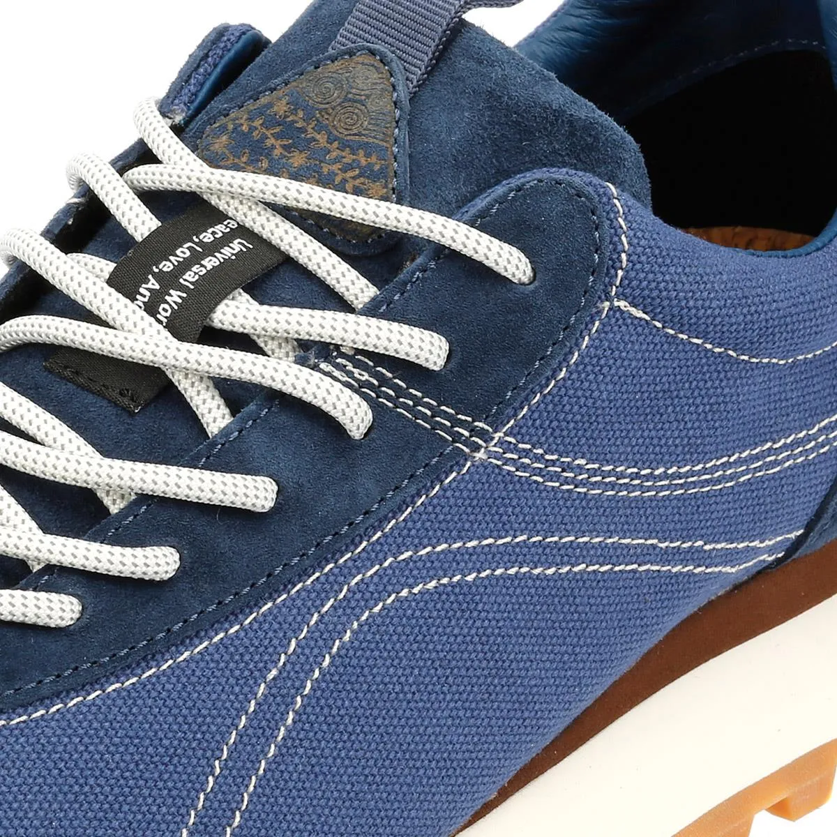 Flower Mountain New Asuka Universal Works Blue Trainers