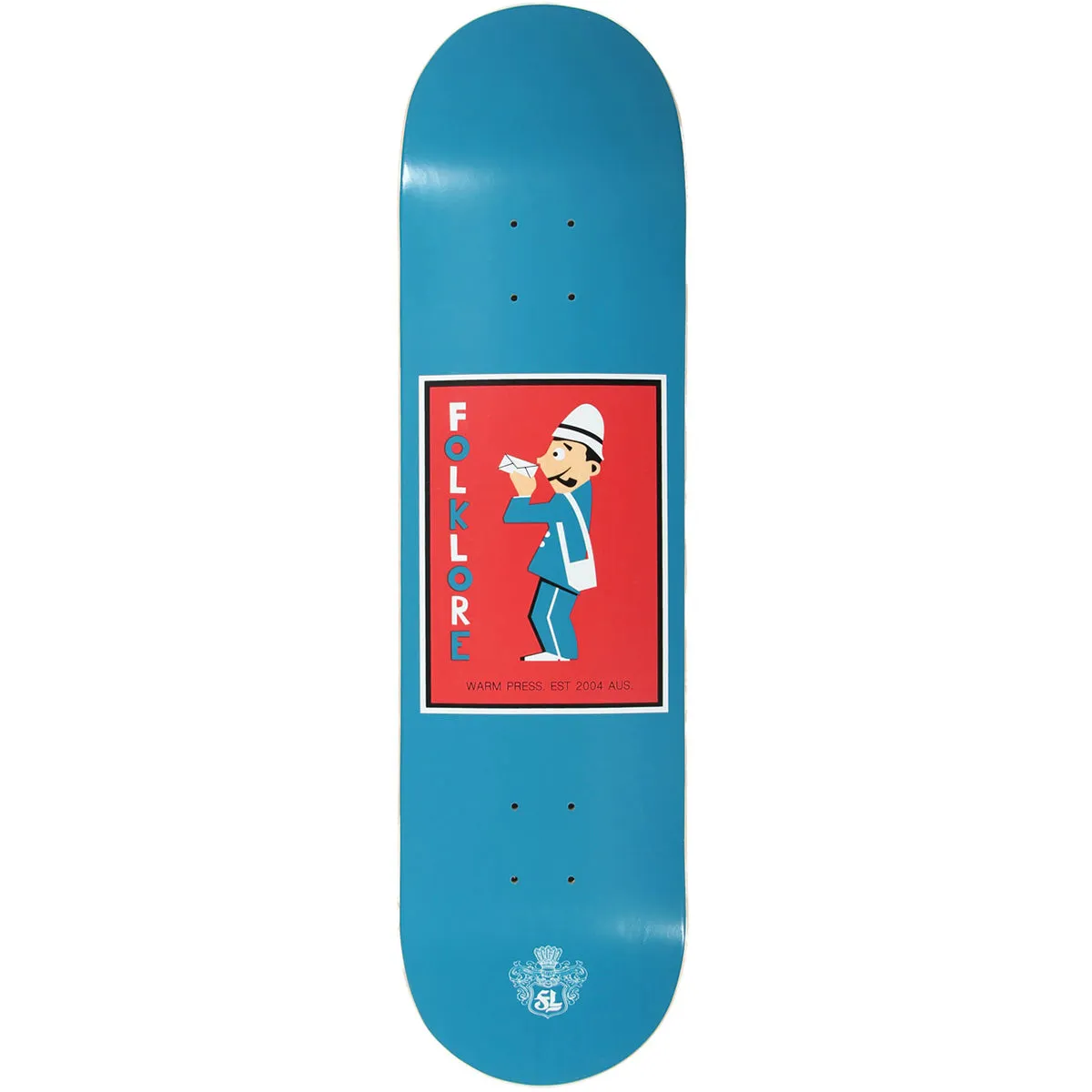 Folklore - Mail Man Blue 8.25" Skateboard Deck