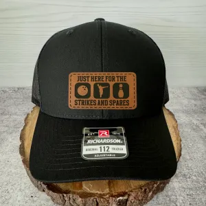 Funny Bowling Hat- Gift for Bowler - Strikes and Spares - League Team Gift
